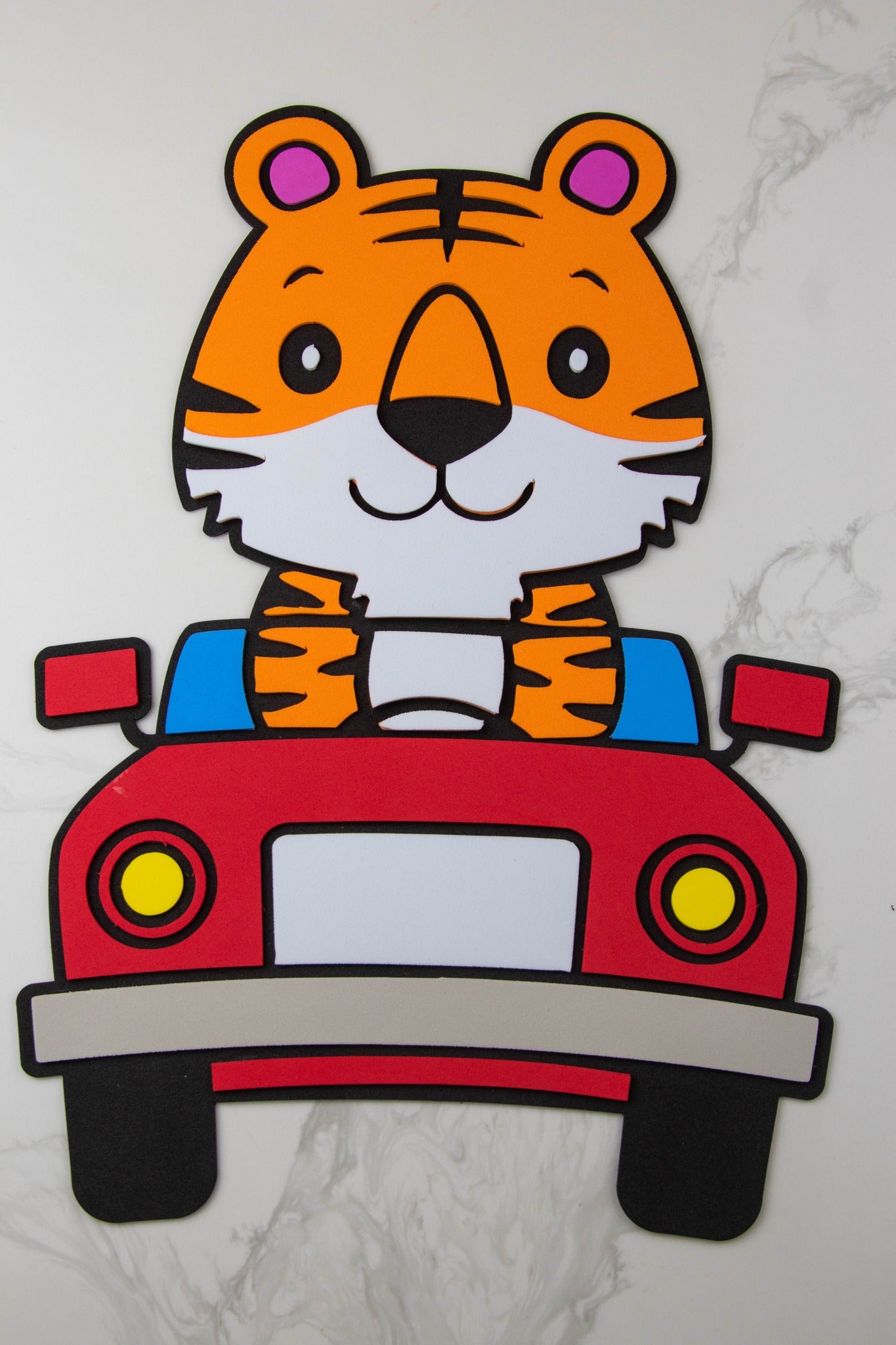 Tiger in car