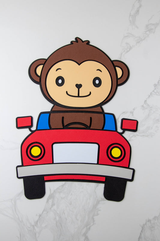 Monkey in car